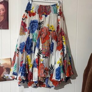 Philosophy Multicolor Floral A-Line Skirt